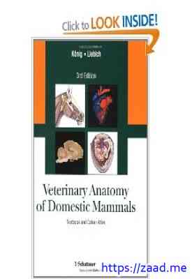 صورة غلاف Veterinary Anatomy of Domestic Mammals Textbook and Color Atlas