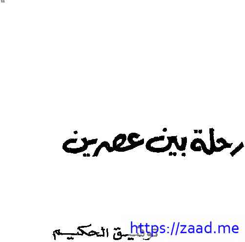 رحلة بين عصرين - توفيق الحكيم